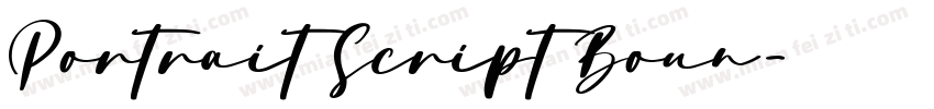 Portrait Script Boun字体转换